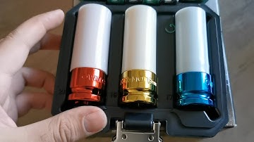 PARKSIDE Impact Sockets PSS 3 A1 (17mm 19mm 21mm) (from Lidl or Kaufland) - test and review