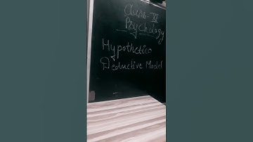 hypothetico deductive model | #psychology facts for teaching exams | #shorts