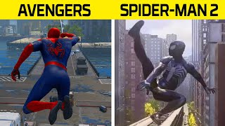 Marvels Avengers Spider-Man VS Marvels Spider-Man 2 | Swinging Comparison