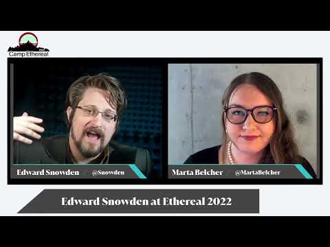 Edward Snowden Talks Governments and Crypto, CBDCs, and Ethereum vs Bitcoin at Camp Ethereal