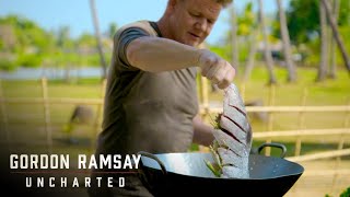 Gordon Preps His Meal For Monks | Gordon Ramsay: Uncharted