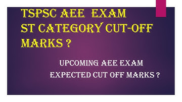 TSCPSC AEE cutoff marks | ST Category AEE cutoff marks|#aee #civil #tspsc #civilindex #testseries
