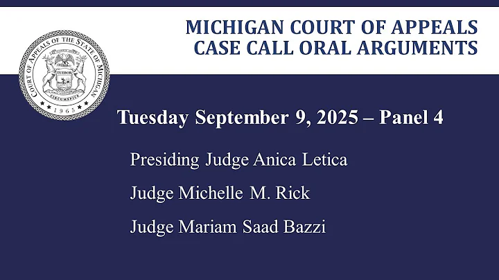 MCOA Oral Arguments September 9, 2025 - Panel 4