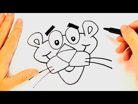 How To Draw Pink Panther, Step by Step, Drawing Guide, by Dawn