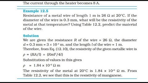 example 12.5 Physics class 10