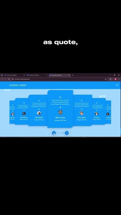 Responsive Infinite Client Testimonials Slider - HTML, CSS, JavaScript ...