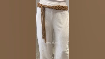 Diy Macrame : Cinto Macramê #macrame#handmade#knot#artesanal#diy#tutorial#cinto#belt#boho