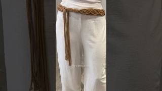 Diy Macrame : Cinto Macramê #macrame#handmade#knot#artesanal#diy#tutorial#cinto#belt#boho