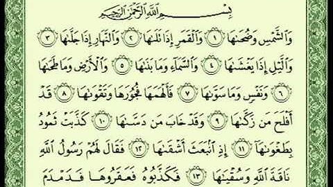 ناصر القطامي - سورة  الشمس
