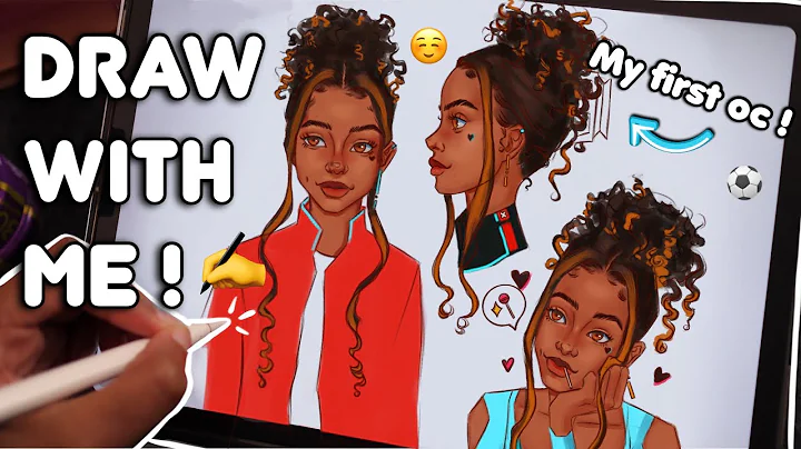 Draw with me (ipad pro) | Designing my First Chara...