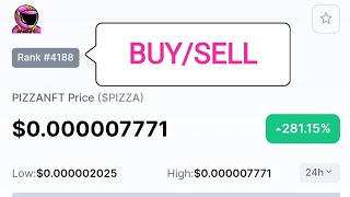 How To Buy/Sell PIZZANFT ($PIZZA) on Trust Wallet 💰| How To Buy/Sell ($PIZZA) Token on pancakeswap screenshot 3