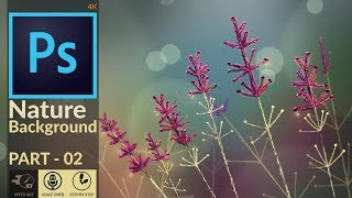 Photo-Realistic  Background image design in Photoshop  | Nature Macro-Photography BG | PART 02 screenshot 1