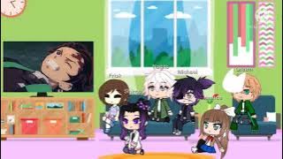 fandom react to demon slayer in 6 min  gacha club