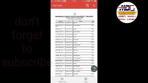 Mgsu bsc final time table 2019