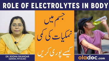 Role of Electrolytes In Body - Electrolytes Kya Hai?- Dehydration Signs and Symptoms In Urdu
