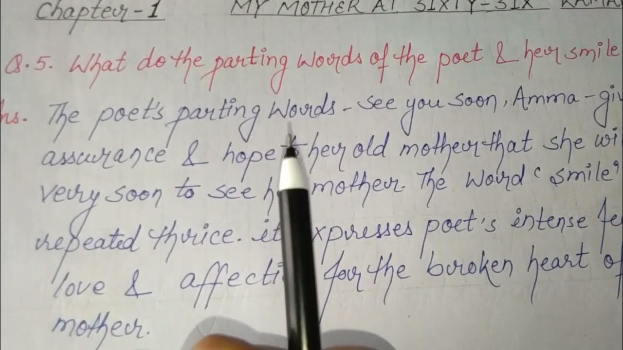 Q 5 What Do The Parting Words Of The Poet And Her Smile Signify Class q-5-what-do-the-parting-words-of-the-poet-and-her-smile-signify-class