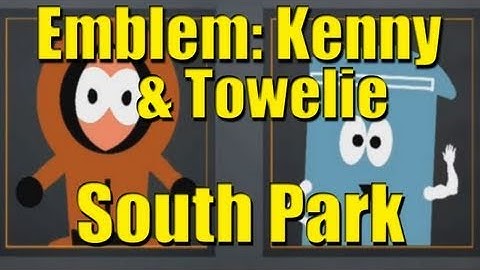 Black Ops Emblem Design Idea Speed Art: Kenny and Towelie