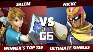 Glitch 6 SSBU   Liquid MVG | Salem (Link) VS  NSM | NickC (Falcon) Smash Ultimate Winner's Top 128