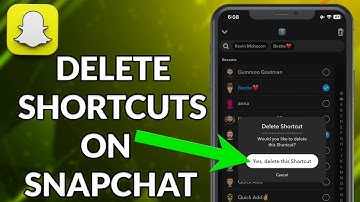 How To Delete Shortcuts On Snapchat
