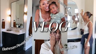 VLOG: Primary Bathroom Tour, My Nights as a Mom, Toddler Haul & Updates!