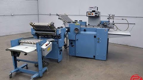 2002 MBO B120 Pile Feed Paper Folder w/ 8 Page unit and Mobile Delivery