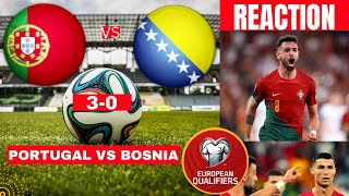 Portugal vs Bosnia & Herzegovina 3-0 Live Euro Qualifiers European Football Match Score Highlights