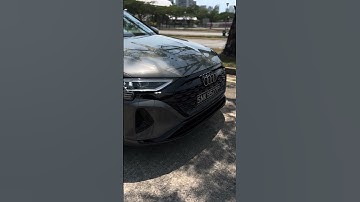 2023 Audi Q8 e-tron blacked out front grille with the 2D logo #audi #audicarlover #audiq8etron