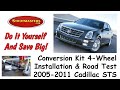 Cadillac sts conversion kit install and road test by strutmasters