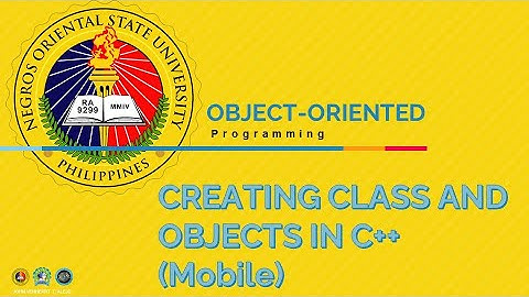Creating class and objects in C++ (Mobile)