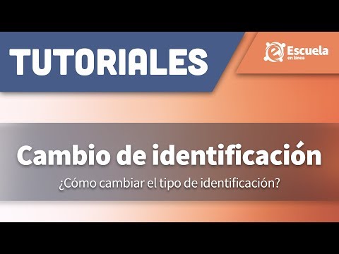 Video: Cómo Cambiar La Identificación