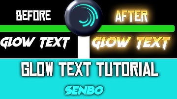 Alight Motion Text Glow Tutorial ✨ | Easy Glow Effect for Edits | SENBO |