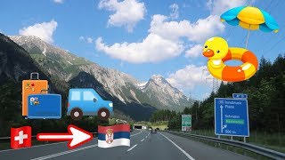 A 24 HOUR ROADTRIP WITH MY FAMILY FROM SWITZERLAND TO SERBIA - Summer Vlog 2019 #1