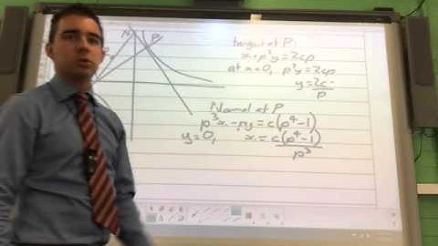 2.16) Tangents and Normals to the Rectangular Hyperbola in Parametric Form