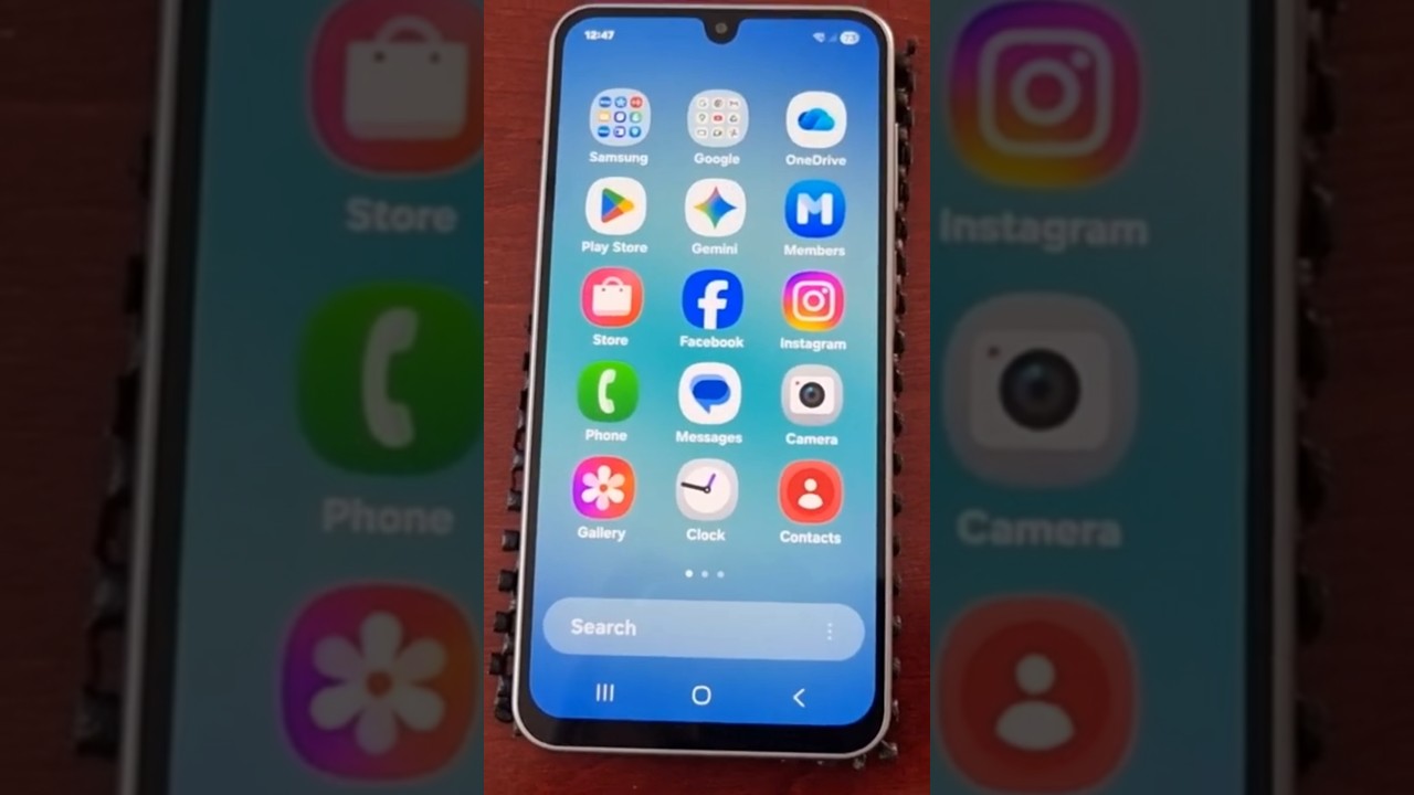Samsung Galaxy A17 5G Enable Easy Mode Switch to a Simpler Layout Larger Icons Bigger Font Size