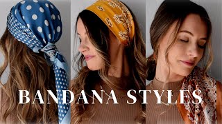 5 Simple Bandana Hairstyles for Summer ♡