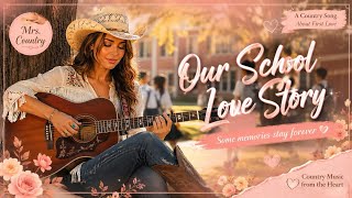 Our School Love Story | Romantic Country Love Song | Official Lyric Video | Mrs. Country
