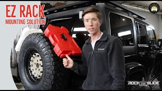 Rock Slide Engineering EZ Rack Installation and Review with Rotopax Mount: Jeep JK