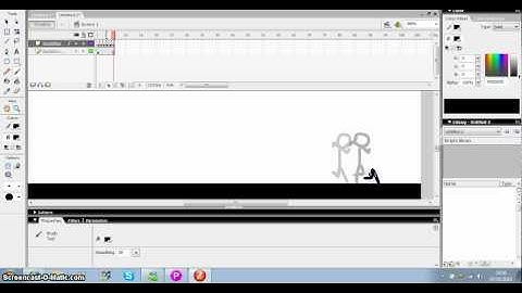 Flash 8 Tutorial 1 - How To Animate Simple Stickman Run And Jump