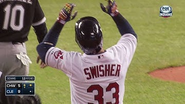 CWS@CLE: Swisher lines an RBI double down the line