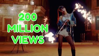 FASTEST K-POP GROUP MV TO REACH 200 MILLION VIEWS