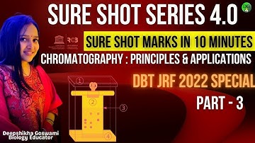 SURE SHOT SERIES 4.0 | CHROMATOGRAPHY- PRINCIPLES & APPLICATONS | PART -3 | DBT JRF SPECIAL