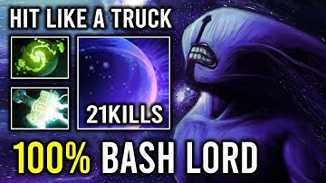 WTF 100% BASH LORD Max Attack Speed Lightning Max Slotted Faceless Void Dota 2