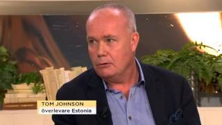 Tom Johnson överlevde Estoniakatastrofen - Nyhetsmorgon (TV4)