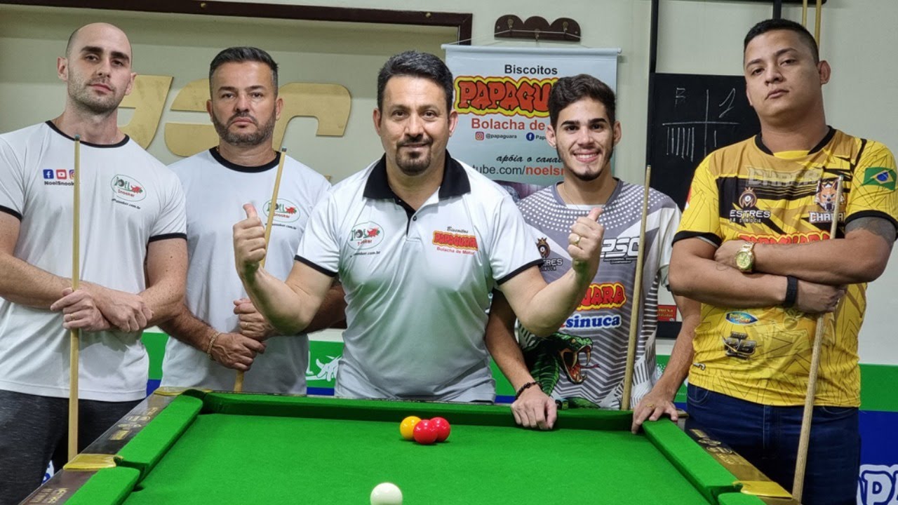 Torneio Noel Snooker: Betinho de Curitiba, Dudu de Monteiro, Chacal e  Vinícius 