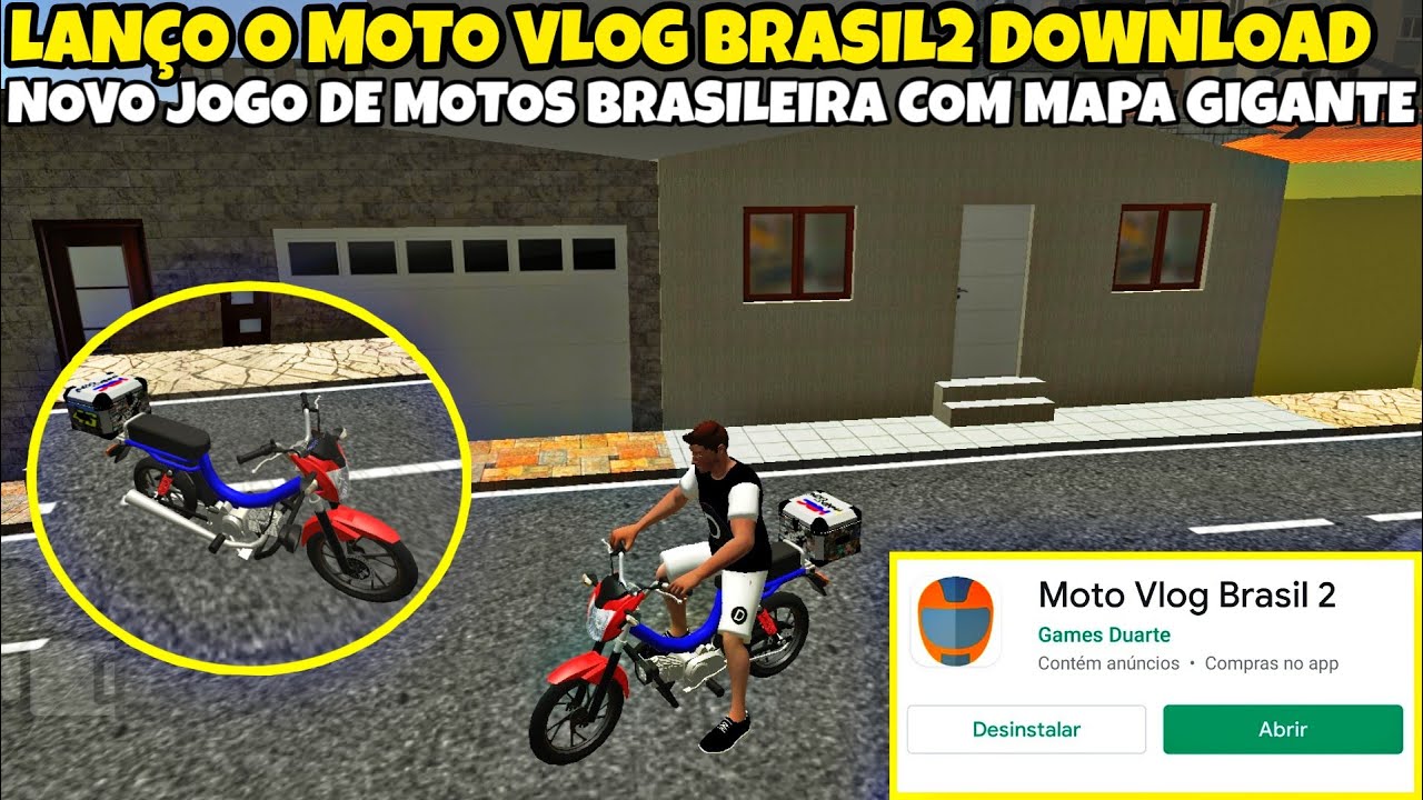Novo Jogo de MOTOS Brasileiras para Celular - Moto Vlog Brasil 