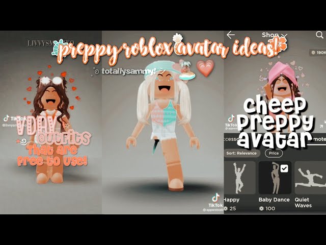 ☺︎ a preppy avatar in roblox for you to steal! Pt. 2 <33 💘 #roblox