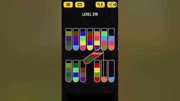 Water Sort Puzzle level 379 solution