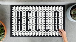 Tile Mat | A Customizable Doormat for the Home