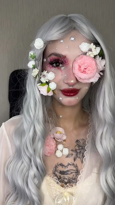 flower nymph makeup | макияж цветочной нимфы - YouTube