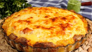 Картошка с яйцами вкуснее пиццы! Простой, полезный и очень вкусный рецепт!